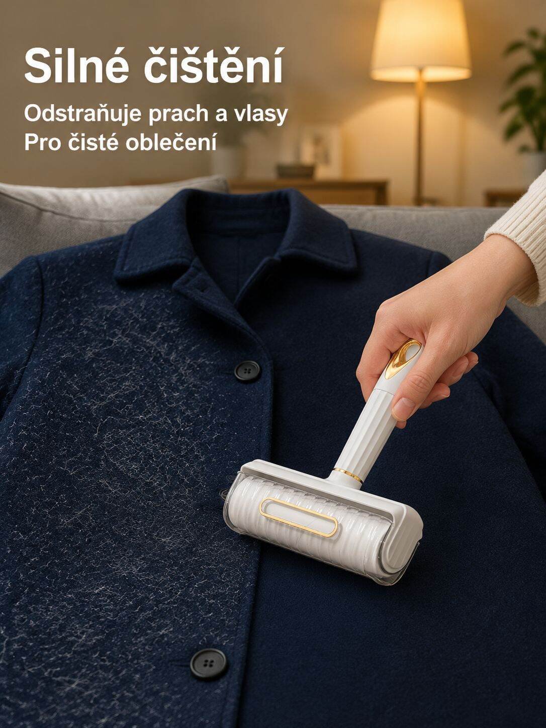 Multifunkční váleček na odstranění chlupů z oblečení