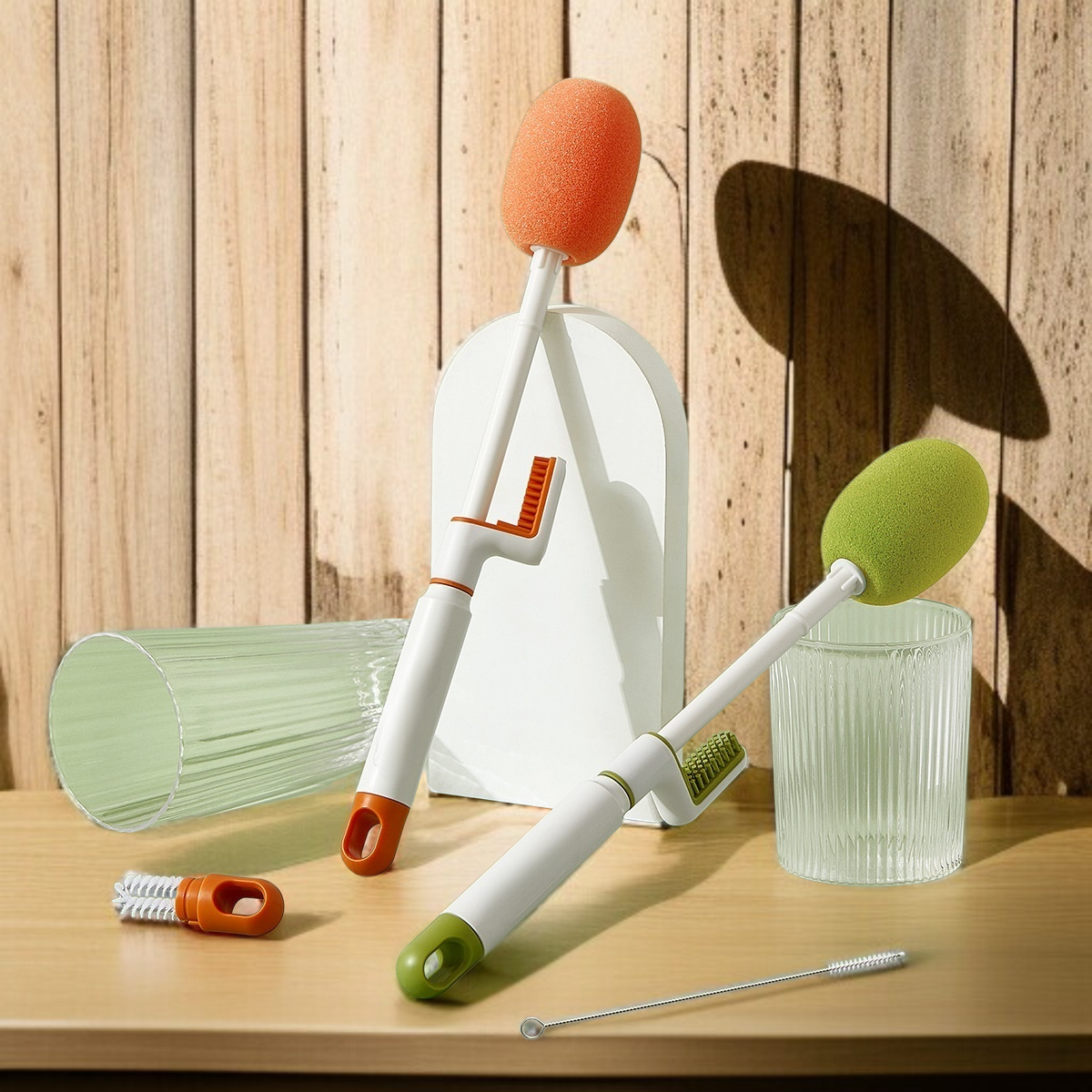 컵을 씻는 젖병솔 다용도 롱 홈 클리어 텀블러 세척 브러쉬