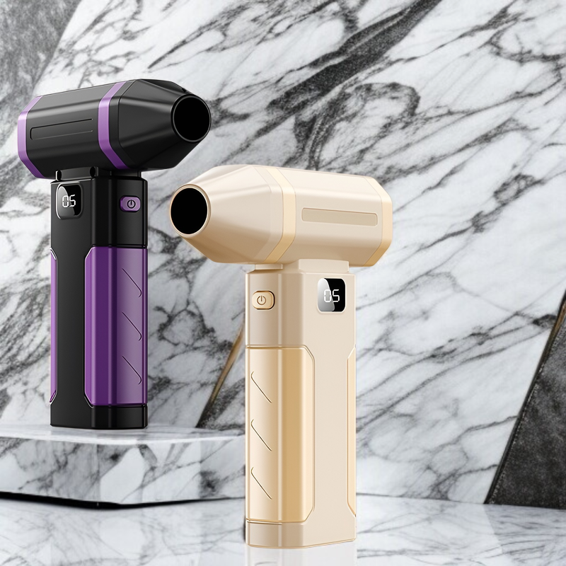 エアダスター ブロワー 超強力高速回転450000r/s 【超小型軽量化256ｇ】電動エアダスター 5段階風量調整 超強力 最大風速65m/s 6000mAh大容量バッテリー 充電式 エアダスター L