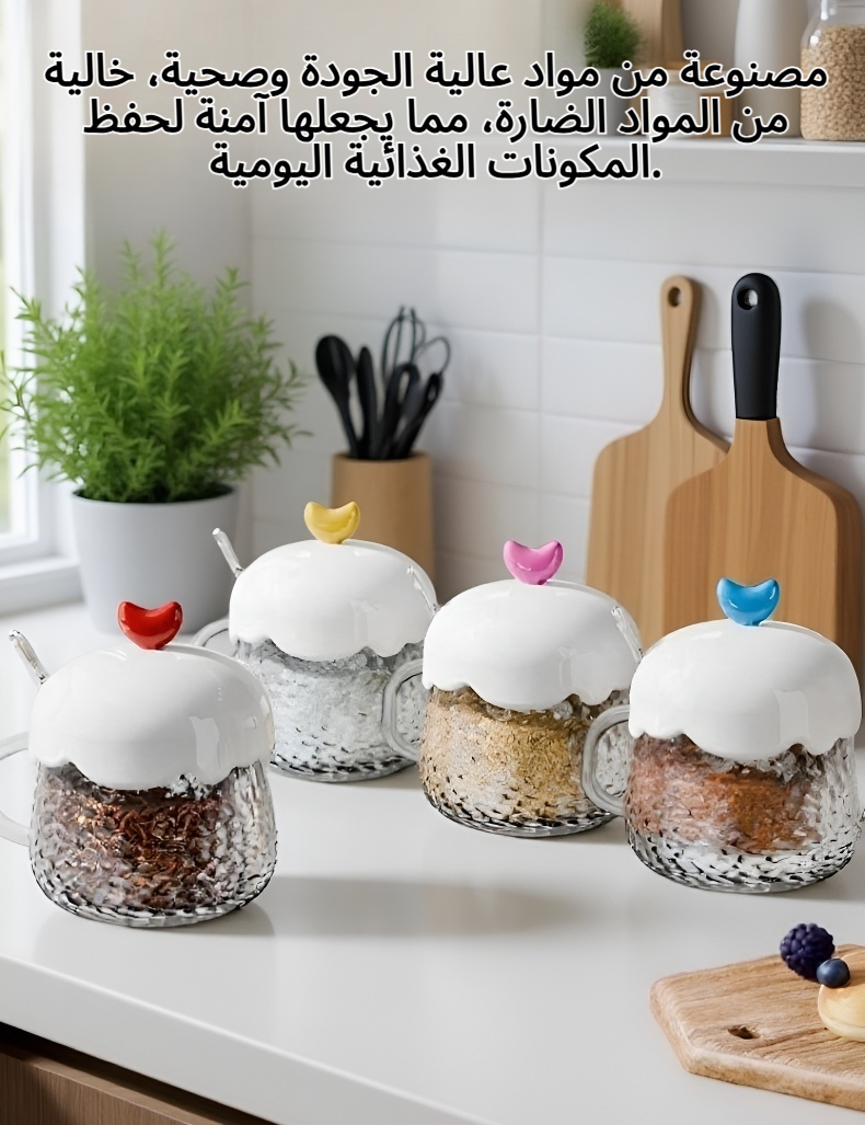 علب تخزين التوابل العصرية للمطبخ