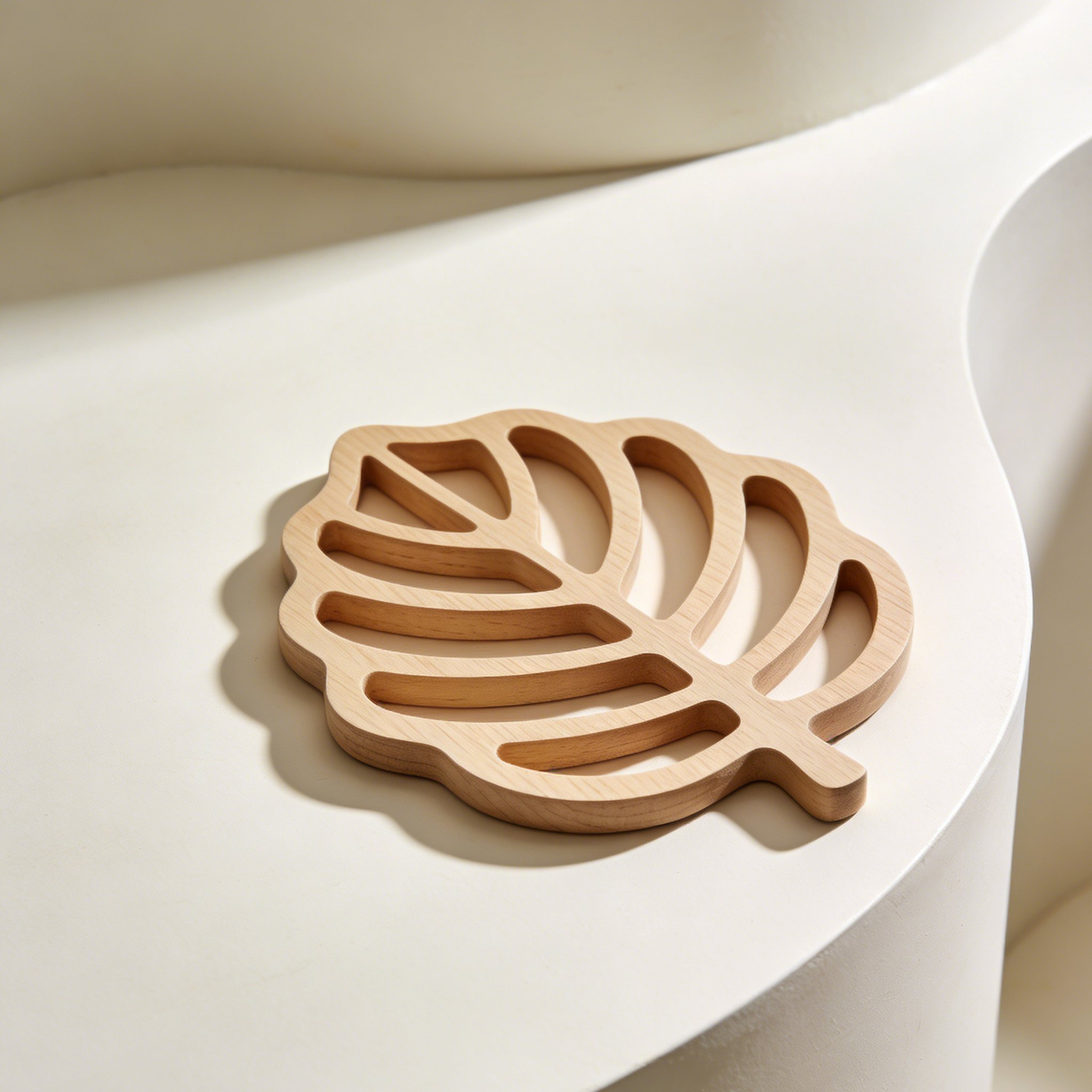 天然木製鍋敷きセット（5枚入り）