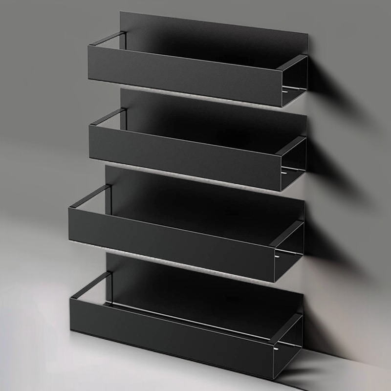 No installation required for this refrigerator magnetic storage rack