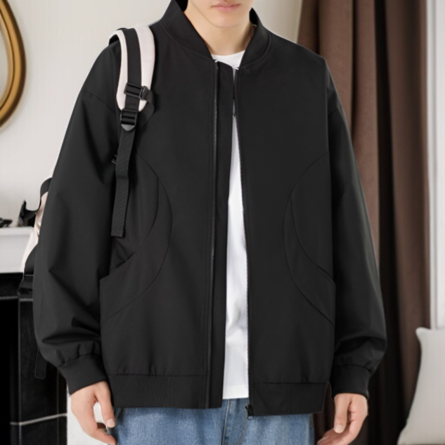 春の薄手メンズコート 学生用カジュアルジャンパー 野球風ジャケット