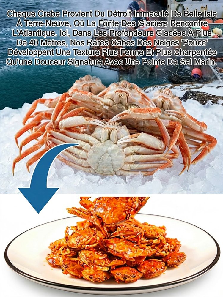 Crabe des neiges fumé à la française : croustillant et si frais que vous vous lécherez les doigts