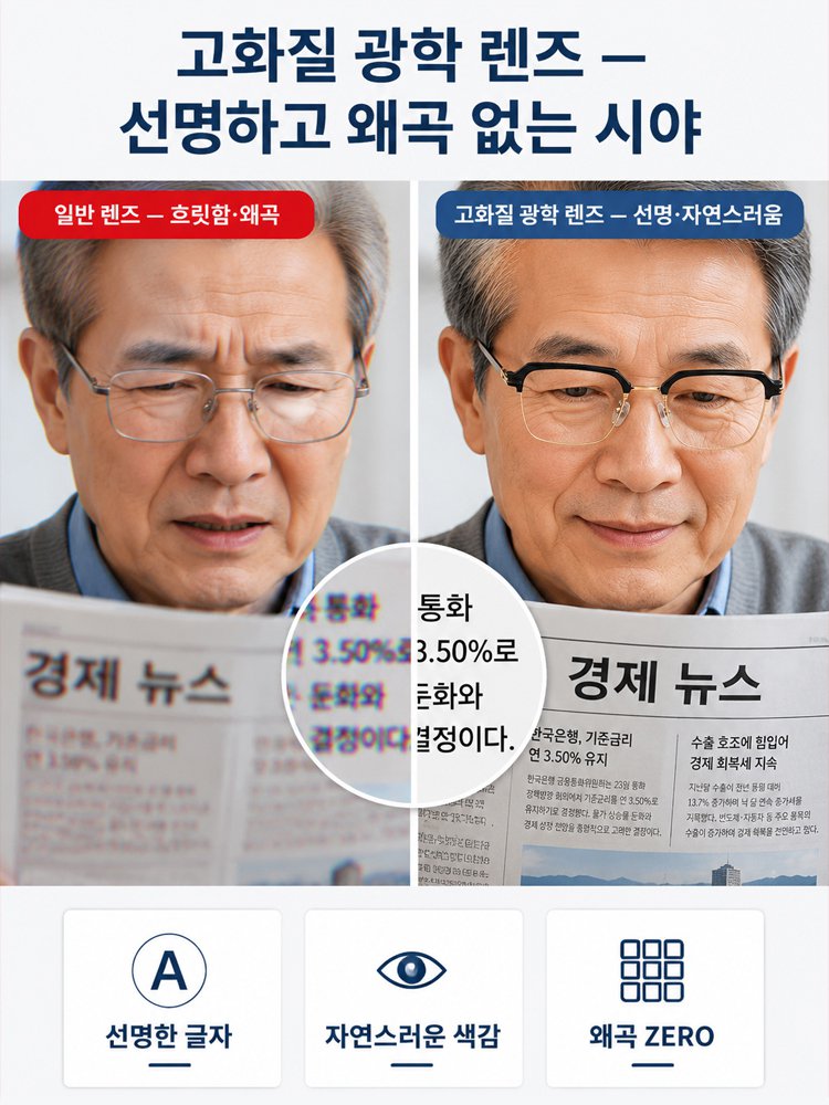 스마트 변색 블루라이트 차단 다초점 돋보기 안경