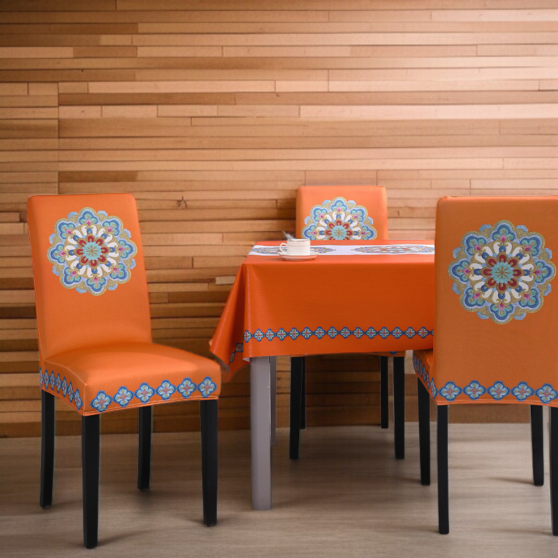 Four Seasons Dining Chair Table Cover Artistic Style High Space Utilization