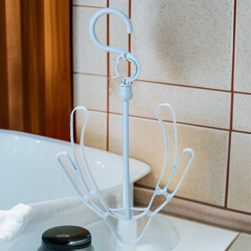 省スペース設計の靴干しハンガー使用例