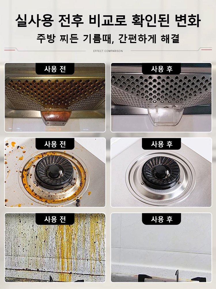 [강력 기름때 제거] 다용도 기름때 클리닝 스프레이