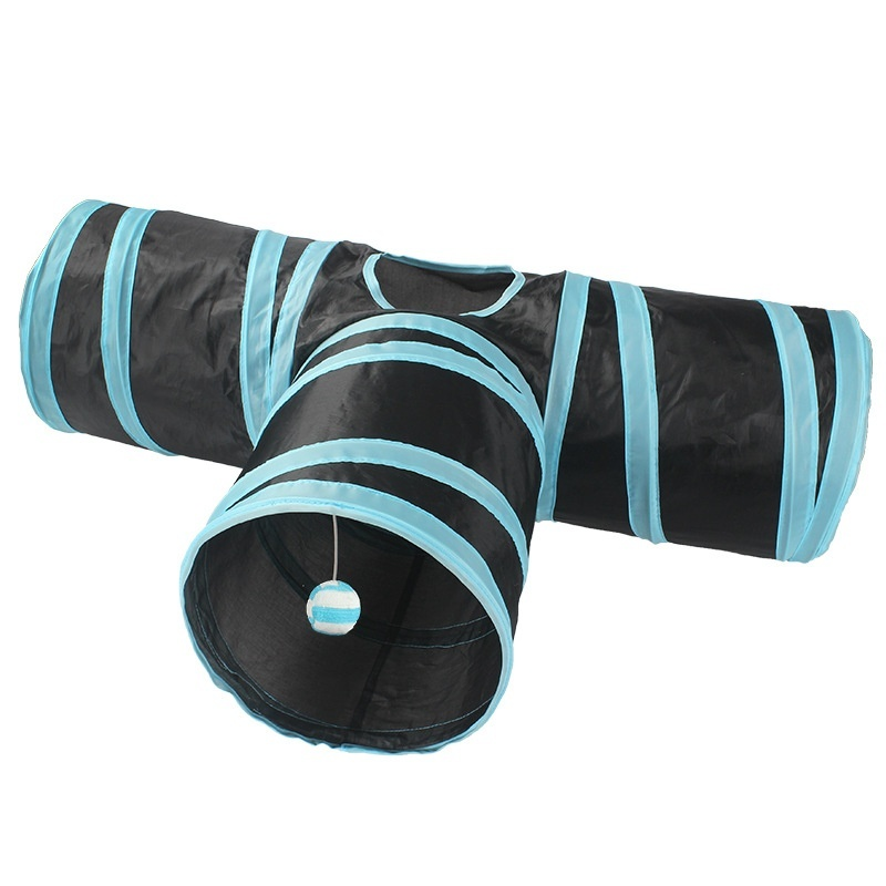 Pet Cat Three-way Tunnel Toy Straight Tent