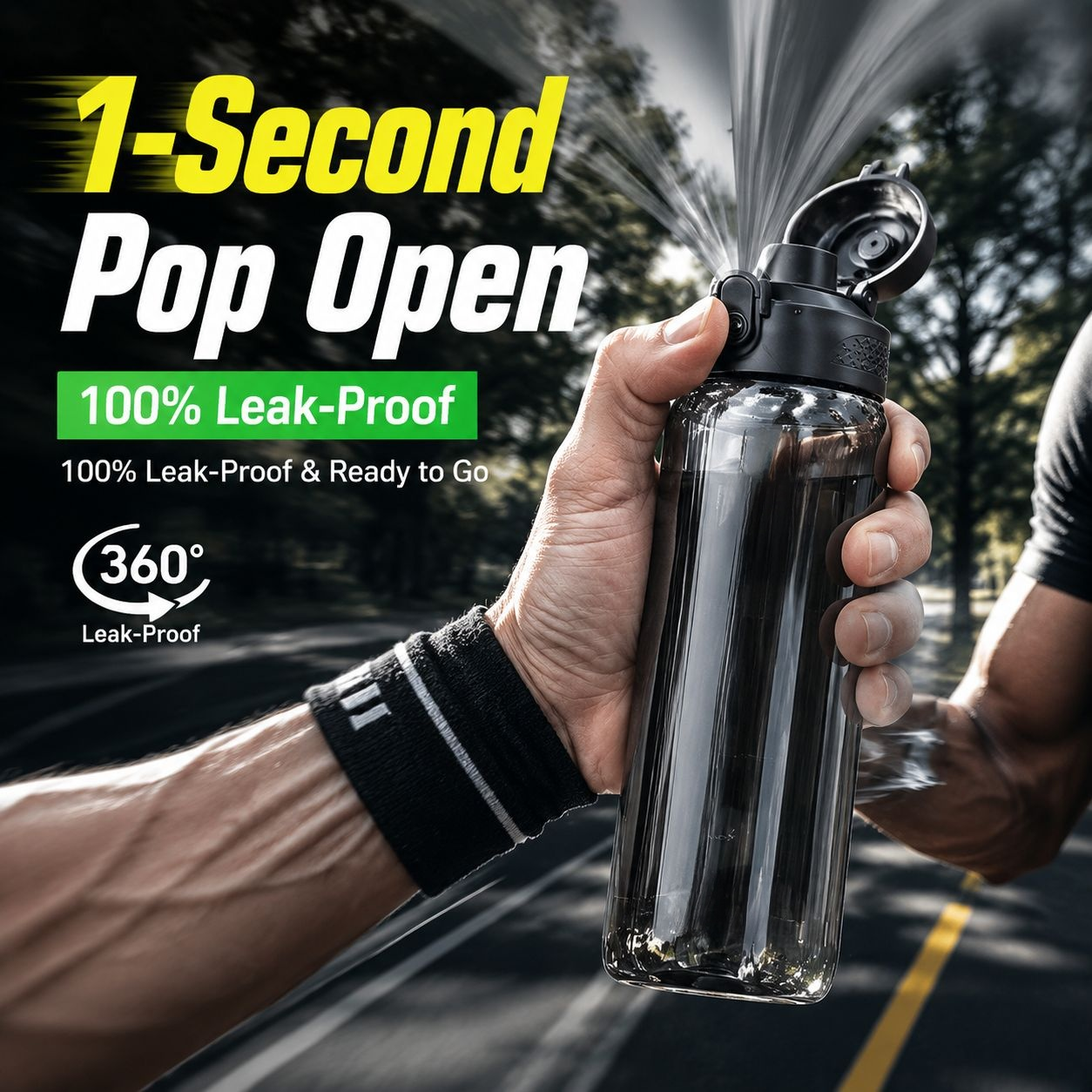 Large Capacity Plastic Water Bottle