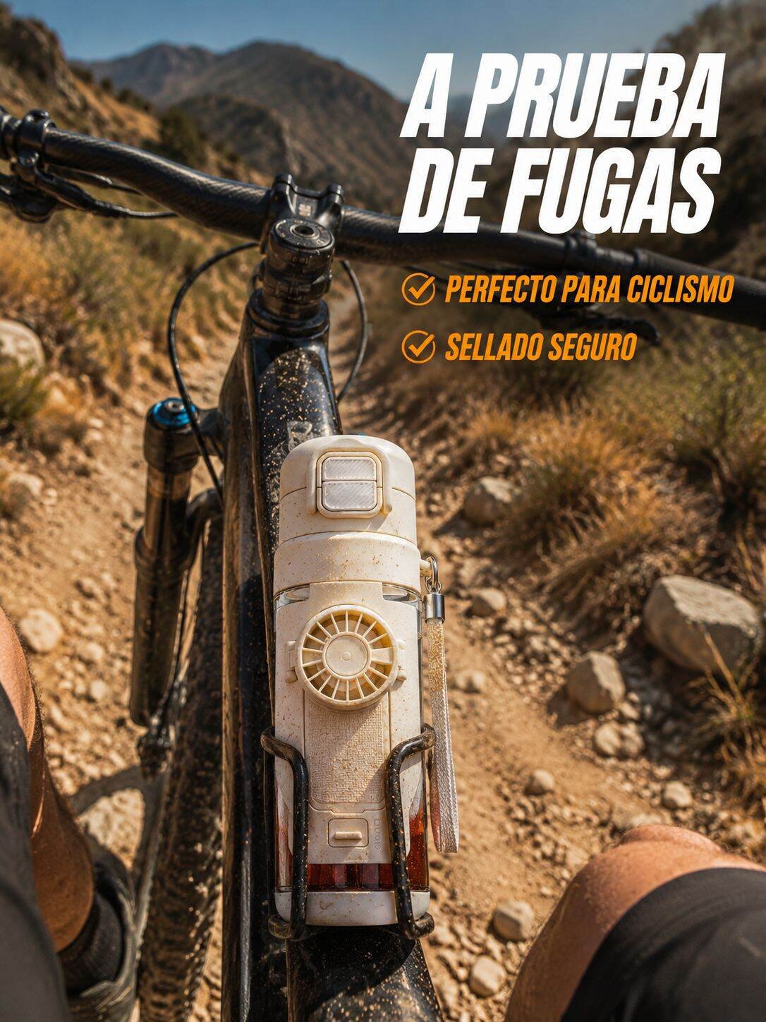 Botella multifuncional para correr y ciclismo