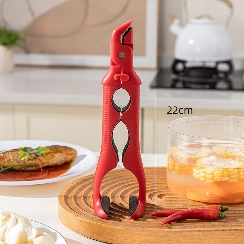 三合一耐熱ボウルクリップ シリコン製キッチン取皿ハンドル