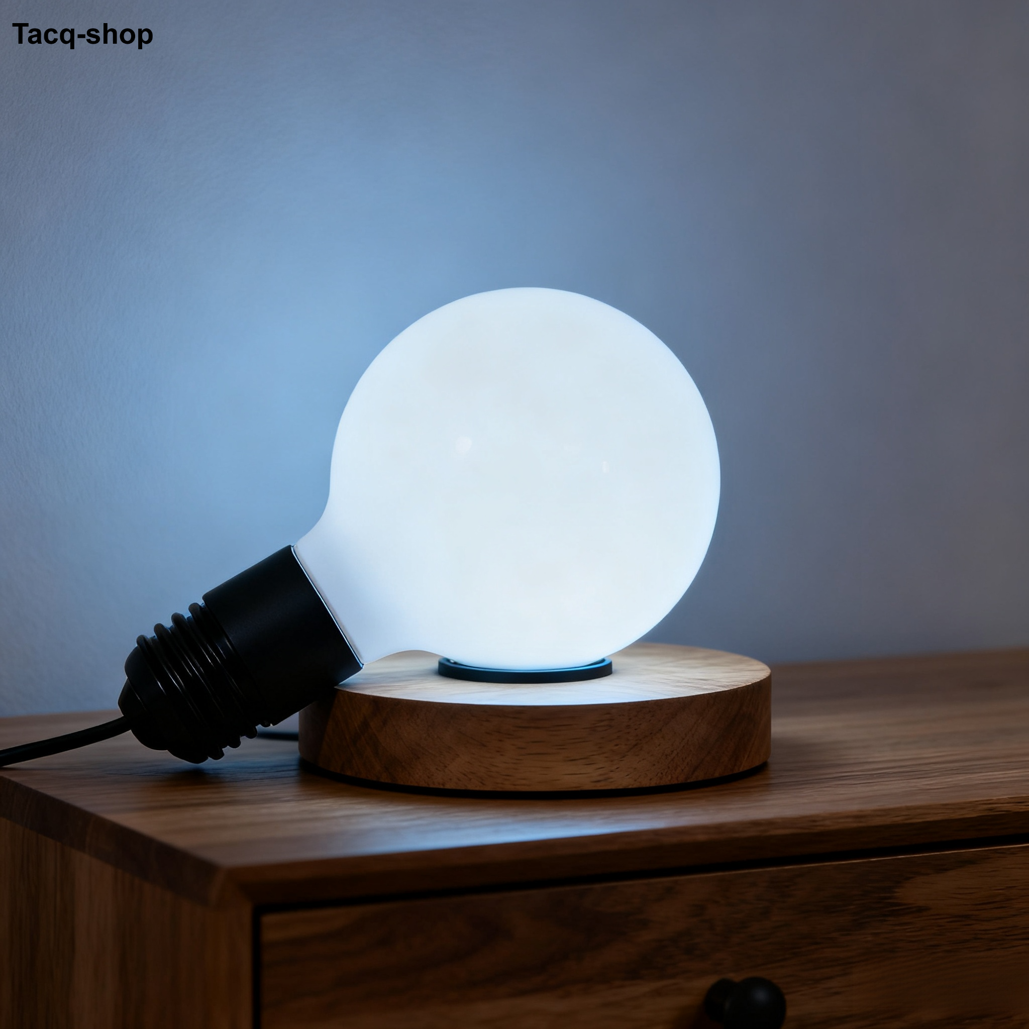 โคมไฟตั้งโต๊ะอัจฉริยะรูปทรงหลอดไฟสร้างสรรค์ (2 ชิ้น)