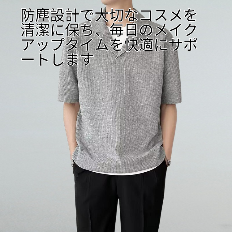 キューバ領ワッフル高級感Vネック