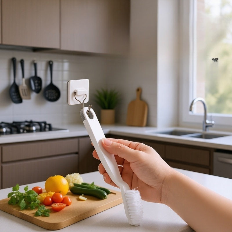 日本製バスルームブラシ タイルコーナー隙間ブラシ トイレブラシ ブラシアーティファクト 多機能クリーニングブラシ 床排水ブラシ