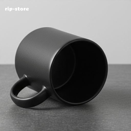 Japanese stoneware coffee cup retro kiln mug home use (2 pieces)