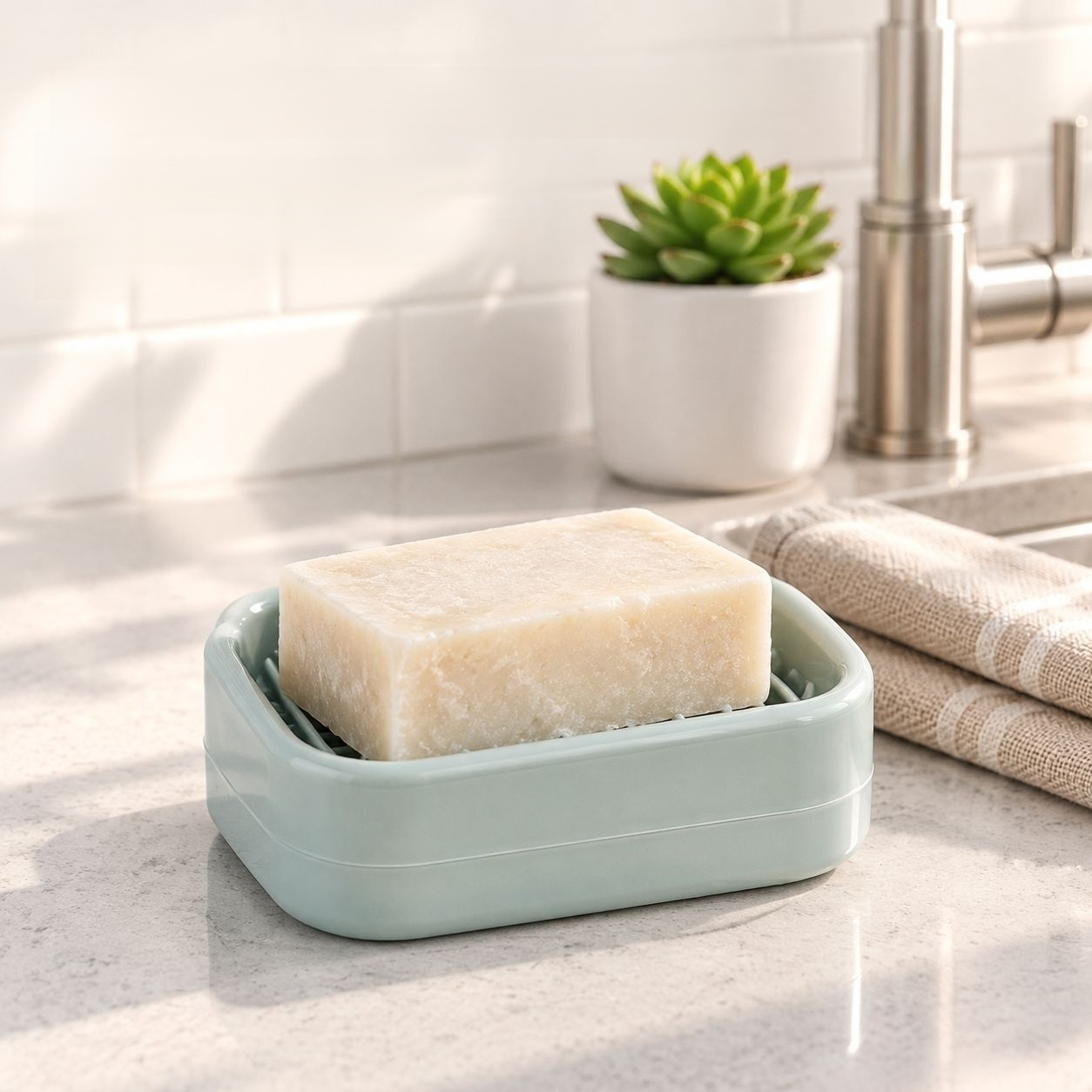 Luxury double-layer premium laundry soap draining box