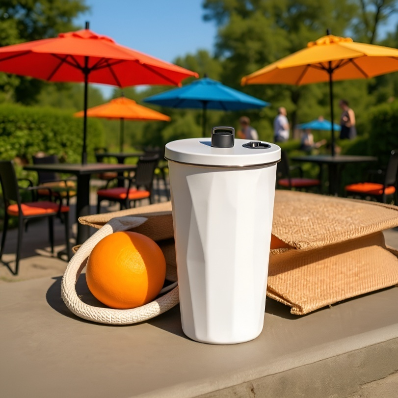 신축식 보냉 보온 빨대컵