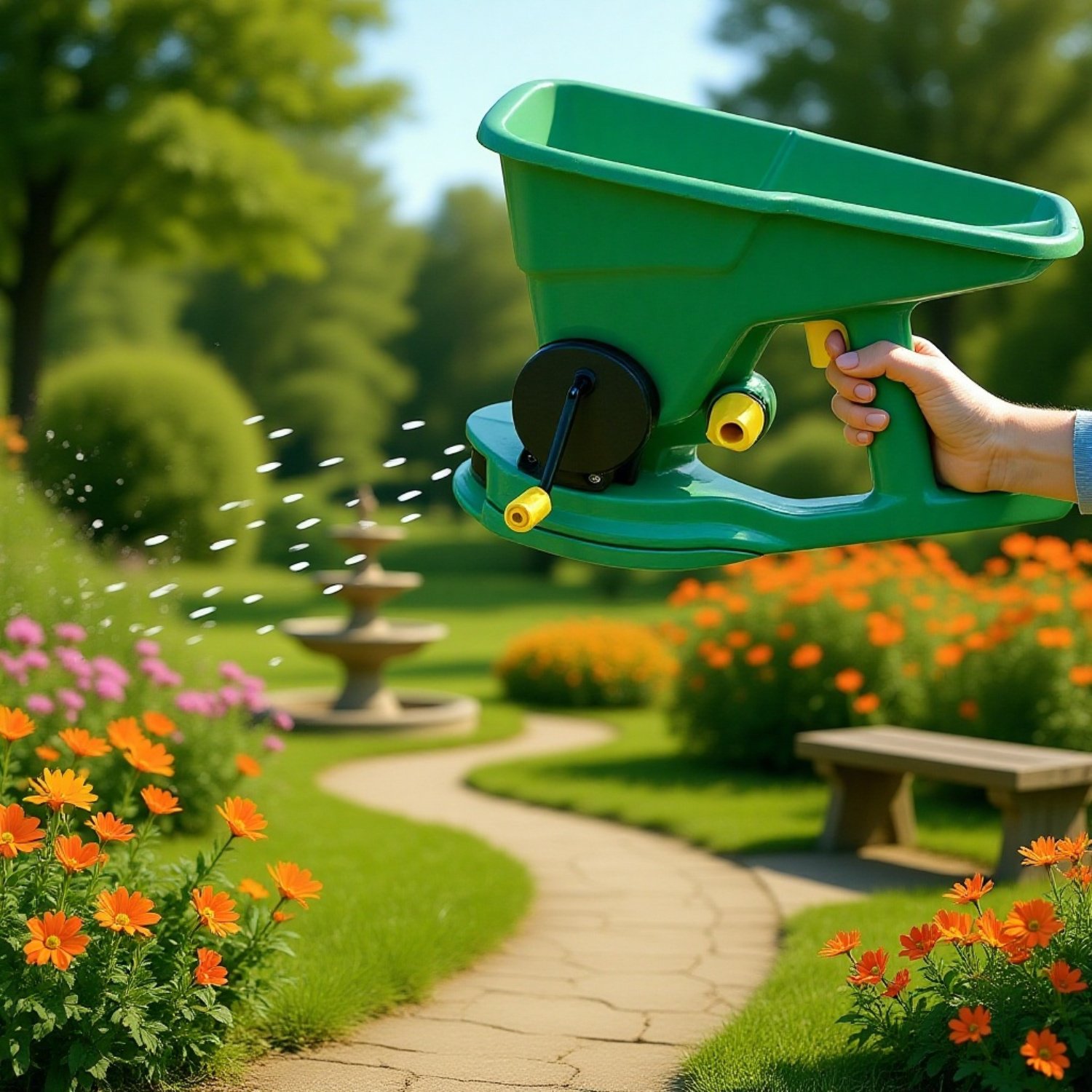 種子播種器　園芸用芝生・温室播種ツール