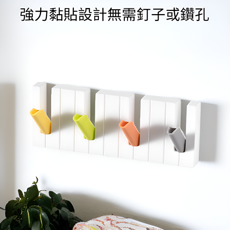 廚房浴室門後免釘掛鈎 強力黏貼式牆壁掛鈎 