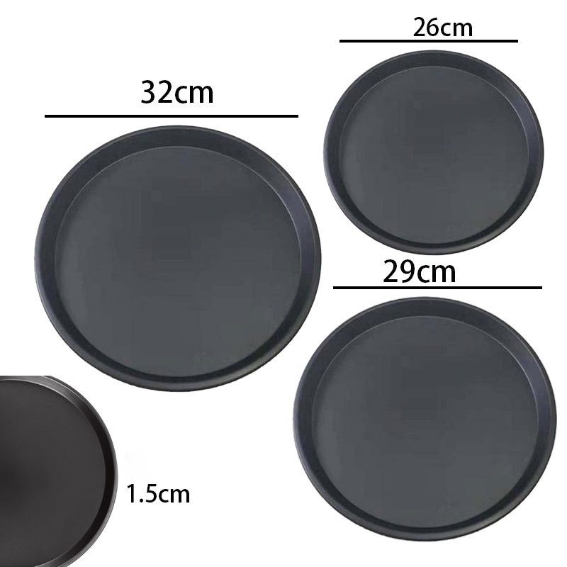둥근 모양의 붙지 않는 피자 팬