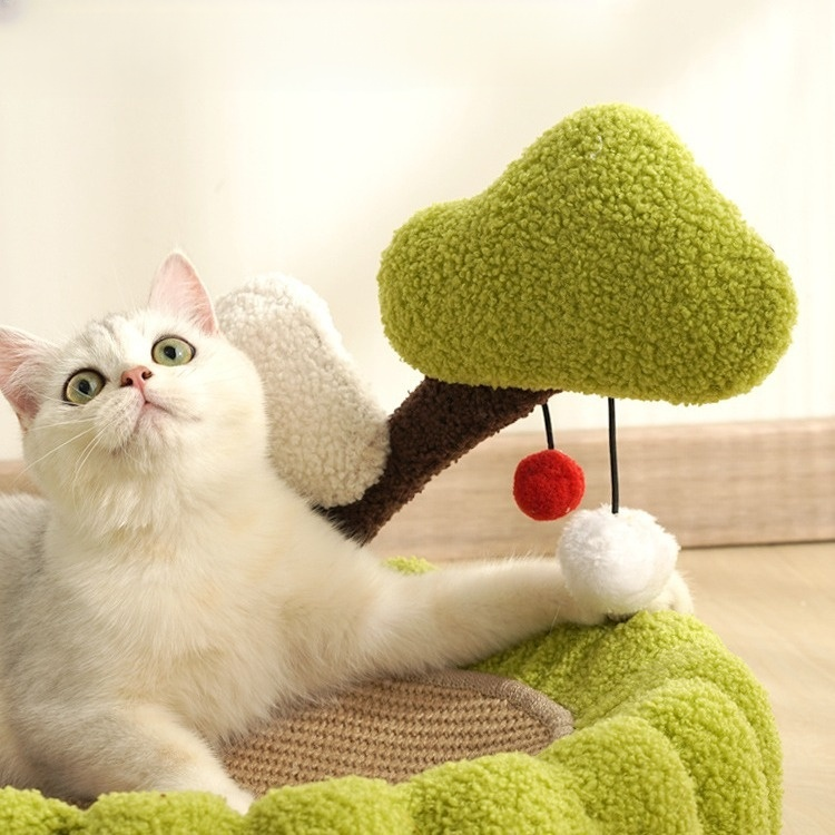 Katzenkratzbaum und Katzenbett