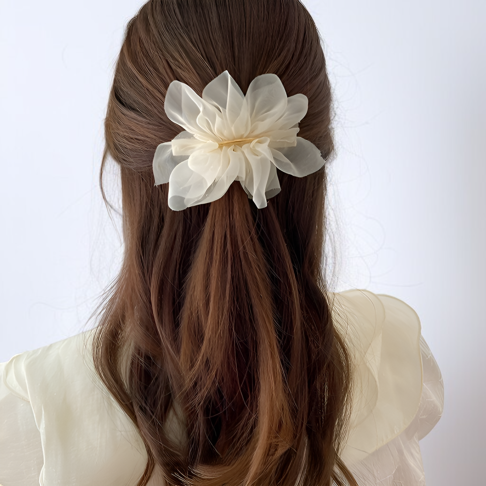 多色花朵髮夾選擇展示