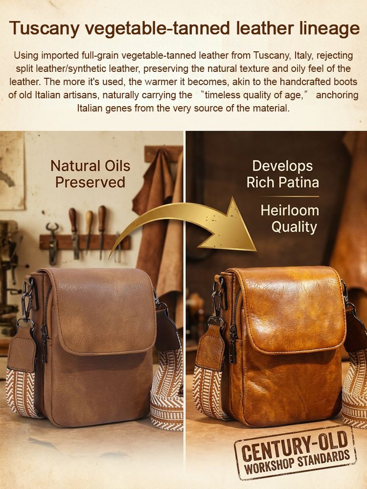 Retro versatile wide-strap crossbody small square bag
