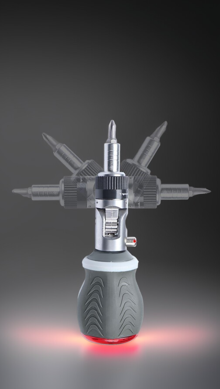 강자성 자석 유니버설 드라이버 헤드 클로즈업