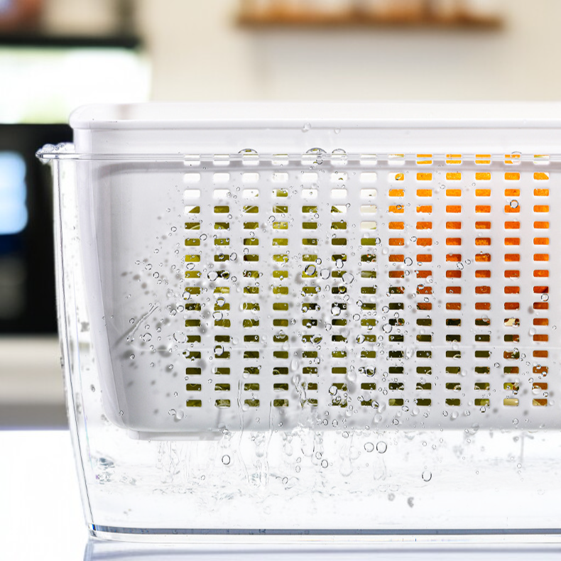 냉장고 배수 바스켓 가정용 수납박스 야채실 분할 바스켓