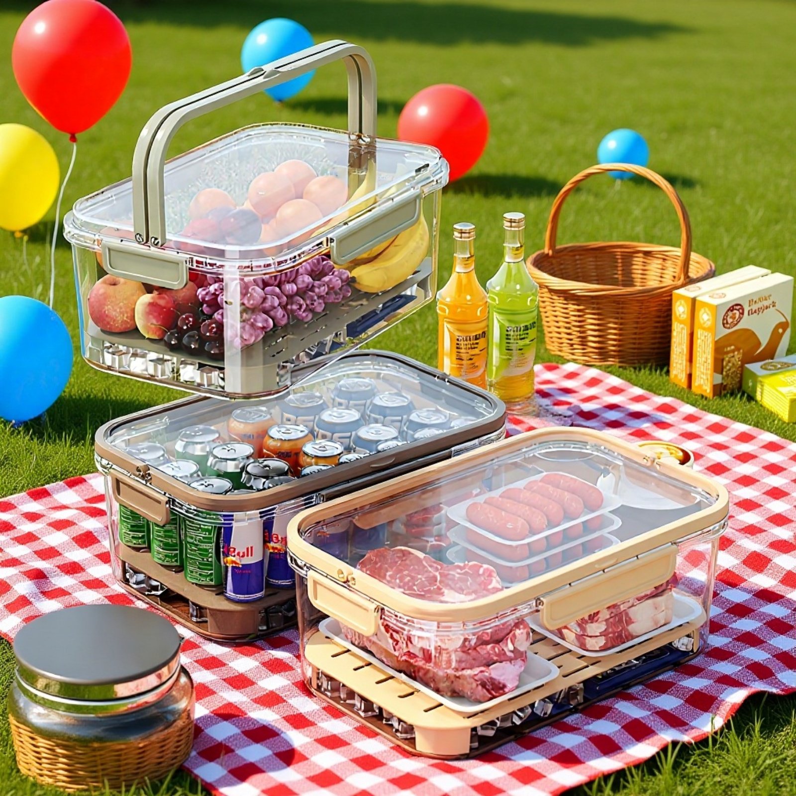 手提保鲜盒户外野餐盒