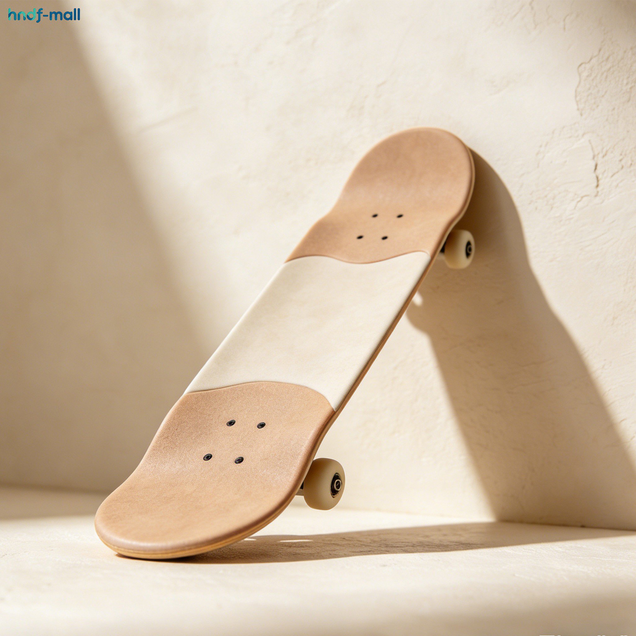 Smooth four wheels on starter skateboard