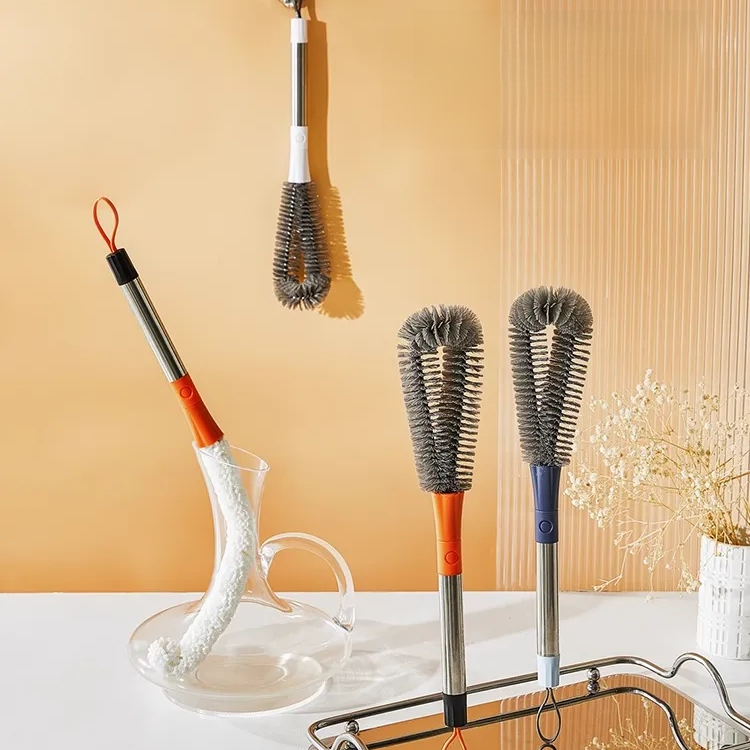 廚房可彎曲軟毛杯刷