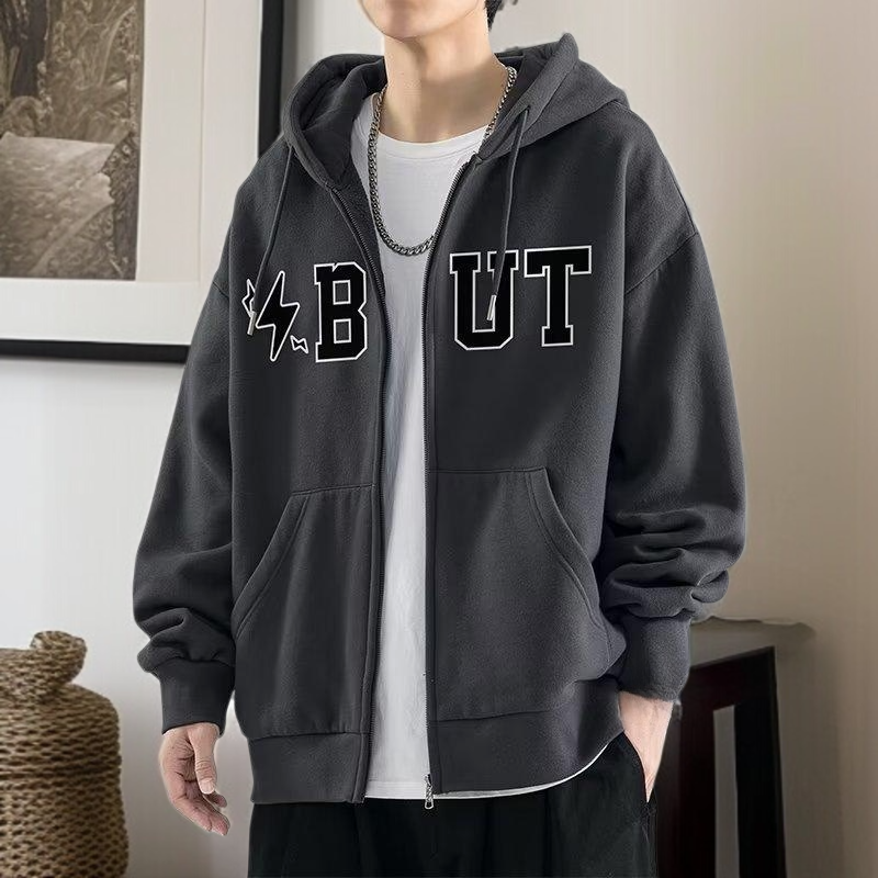 남자 루즈핏 후드 점퍼 주니어 카디건 맨투맨