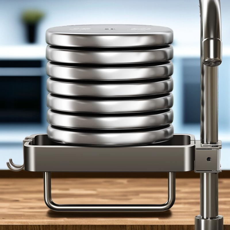 주방 수도꼭지 선반 싱크대 행주 수세미 스폰지 수납 배수 바구니