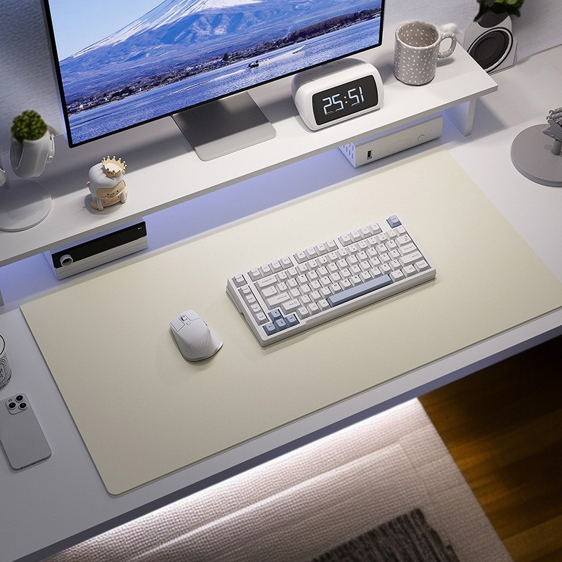  PU 가죽 데스크패드 방수 마우스패드 사무용 책상매트