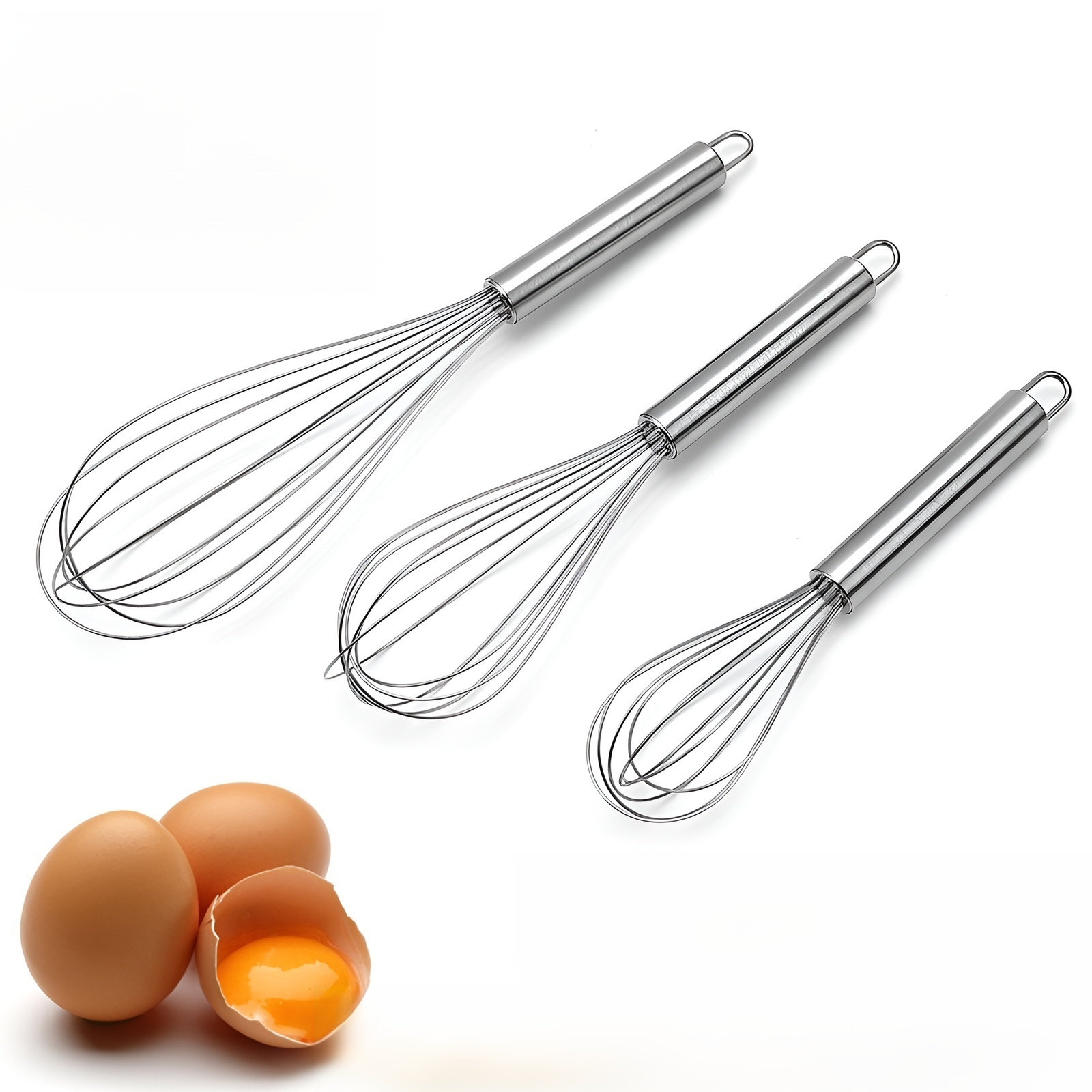 Stainless steel egg beater