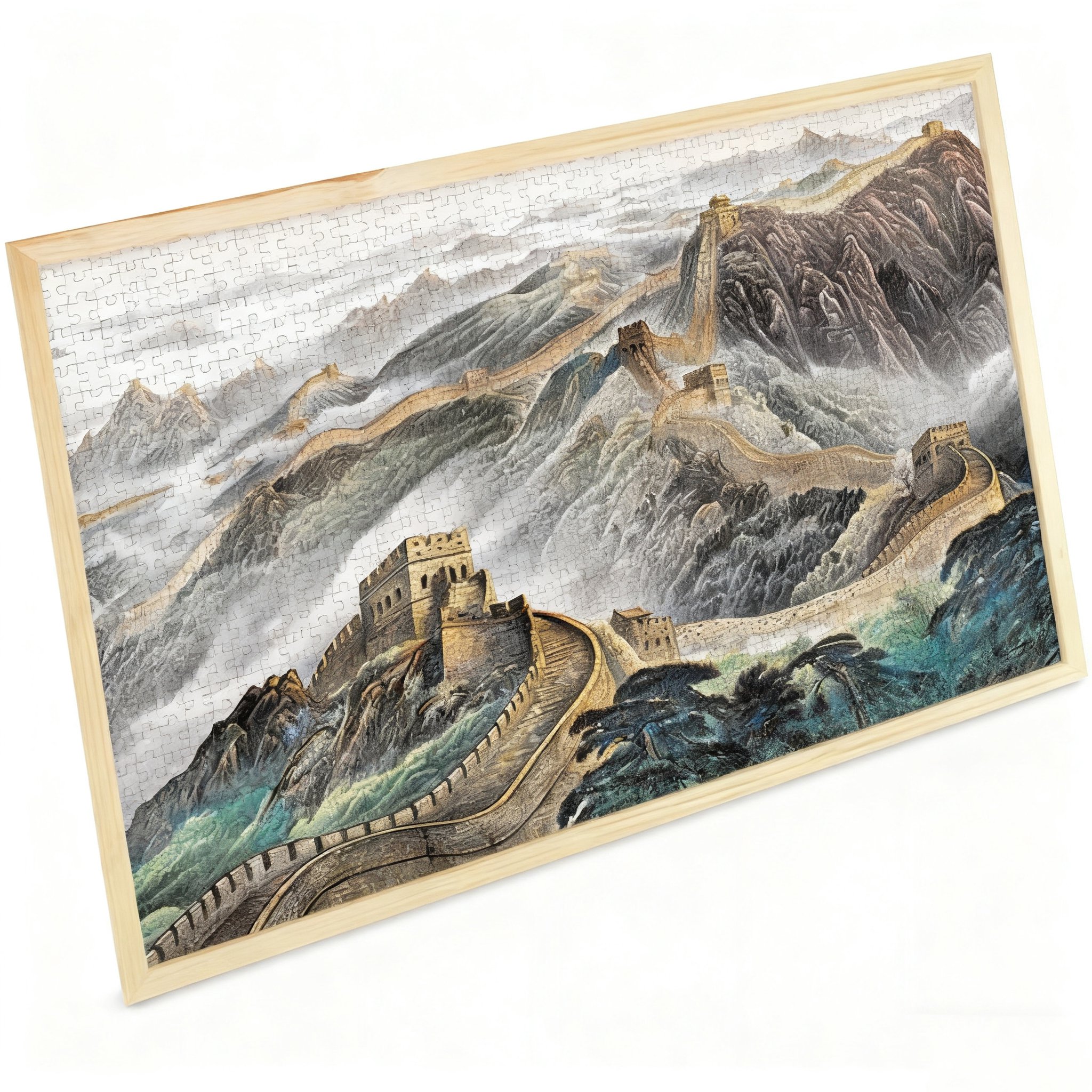  Čínská krajina DIY puzzle – Národní styl