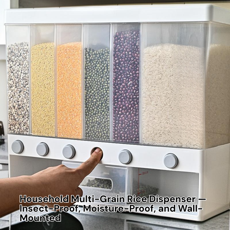 Wall-mounted Multi-purpose Grain Storage Container
