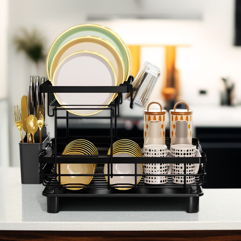씽크대 씽크대 식기건조대 주방칼걸이 젓가락꽂이 이중탈착식건조대 배수홈방수대 국수대 수납주방물건조대