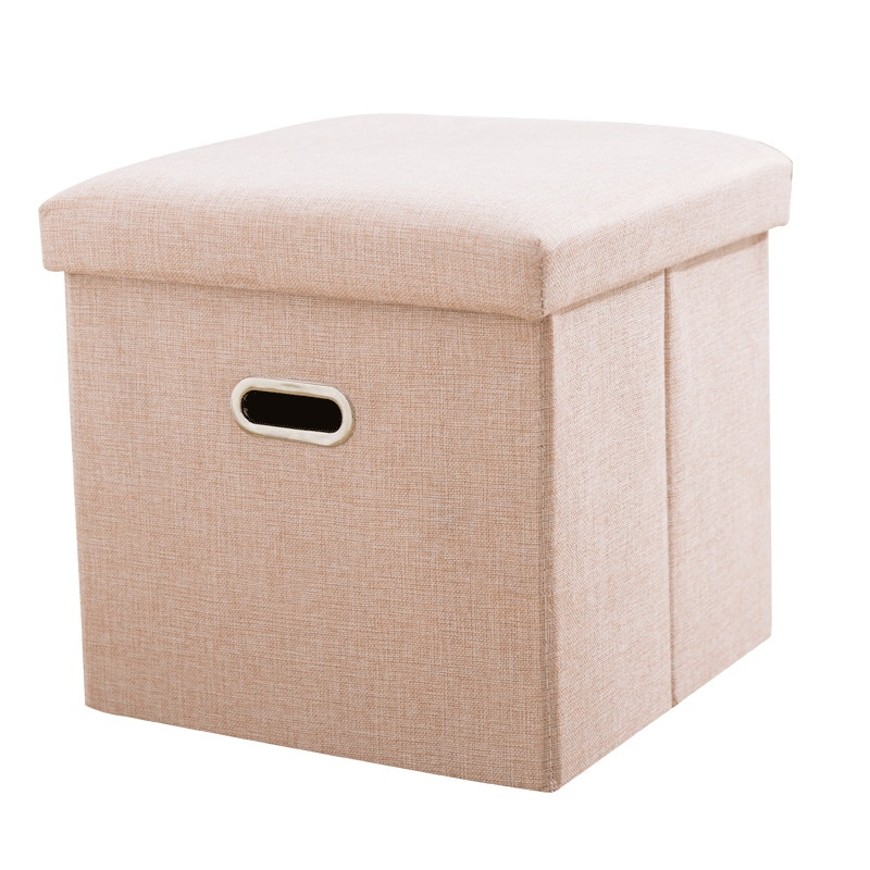 Fabric Foldable Shoe Changing Chair Storage Sofa Dustproof Home