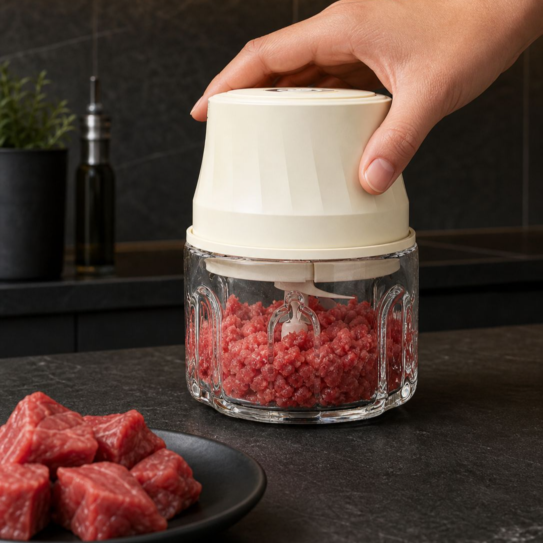 Home Small Cooking Machine Garlic Beater Meat Grinder Electric Kitchen Garlic Puree Garlic Beater