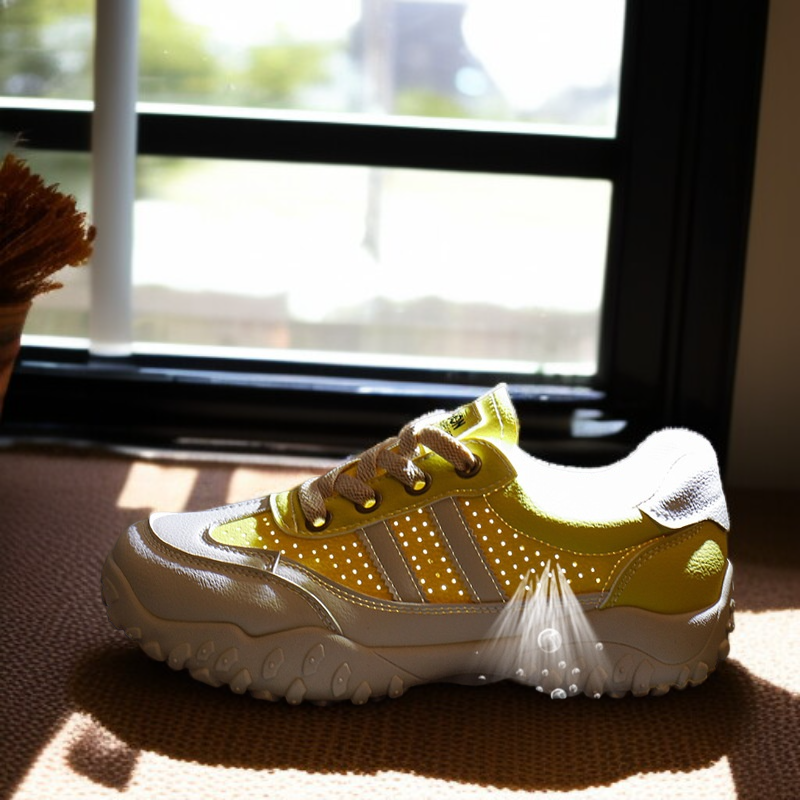 여학생 여름 메쉬 통풍 작은 흰색 신발 통굽 키높이 캐주얼화