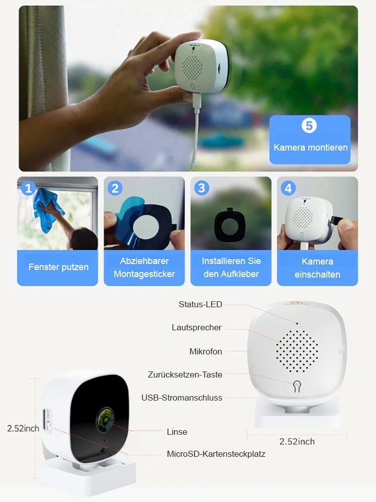 Versteckte Fensterüberwachungskamera