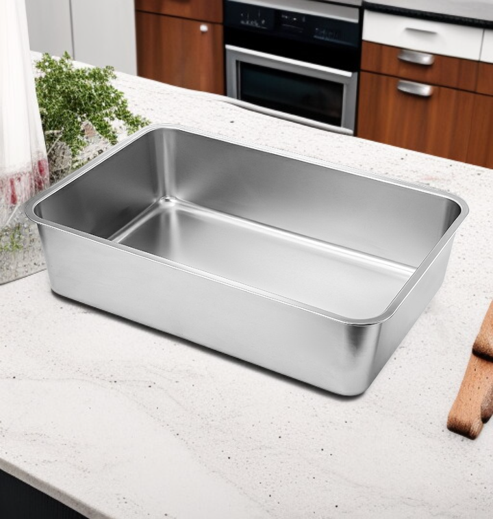 스테인리스 스틸 딥 센터 스퀘어 플레이트