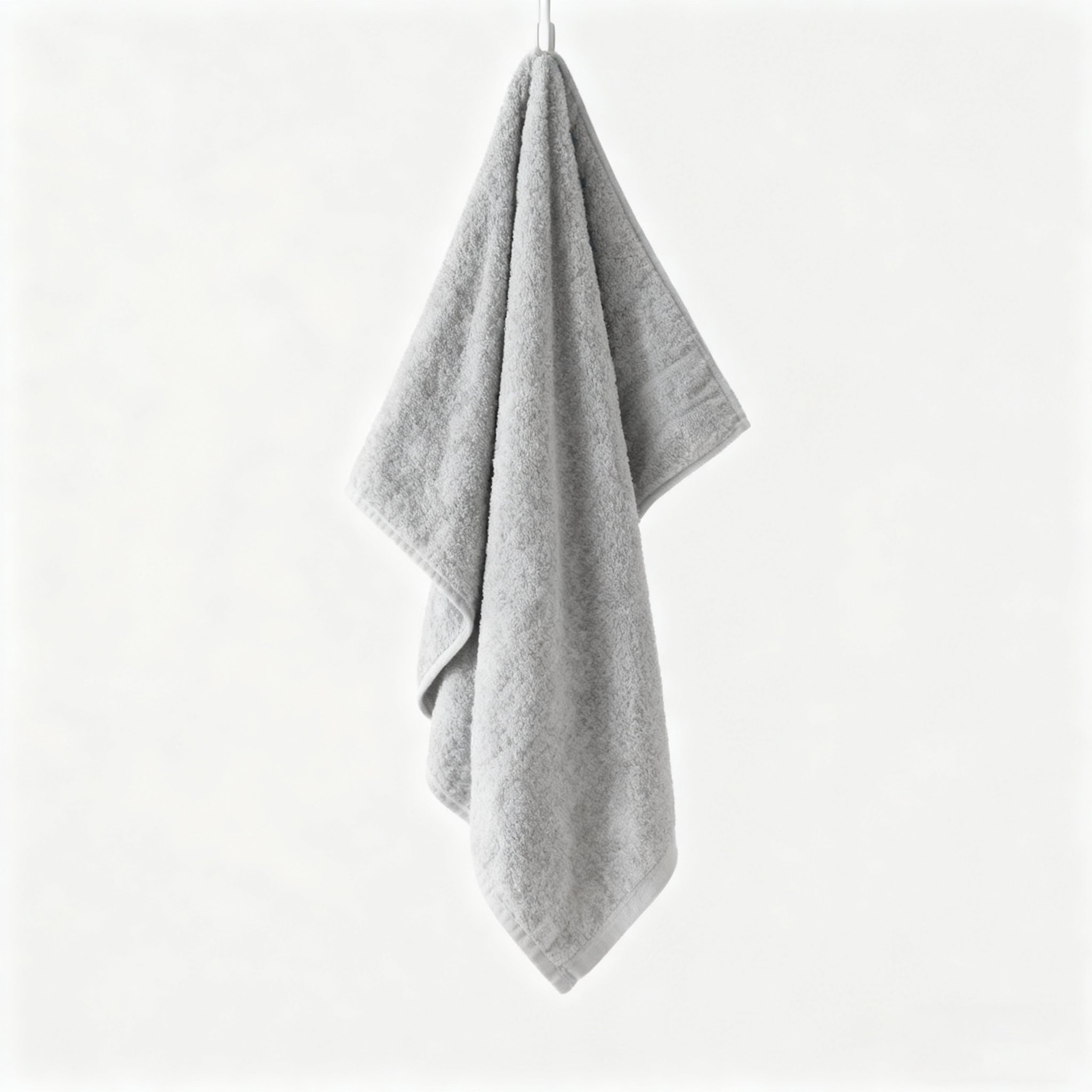 회색의 부드럽고 편안한 목욕타월(2팩)