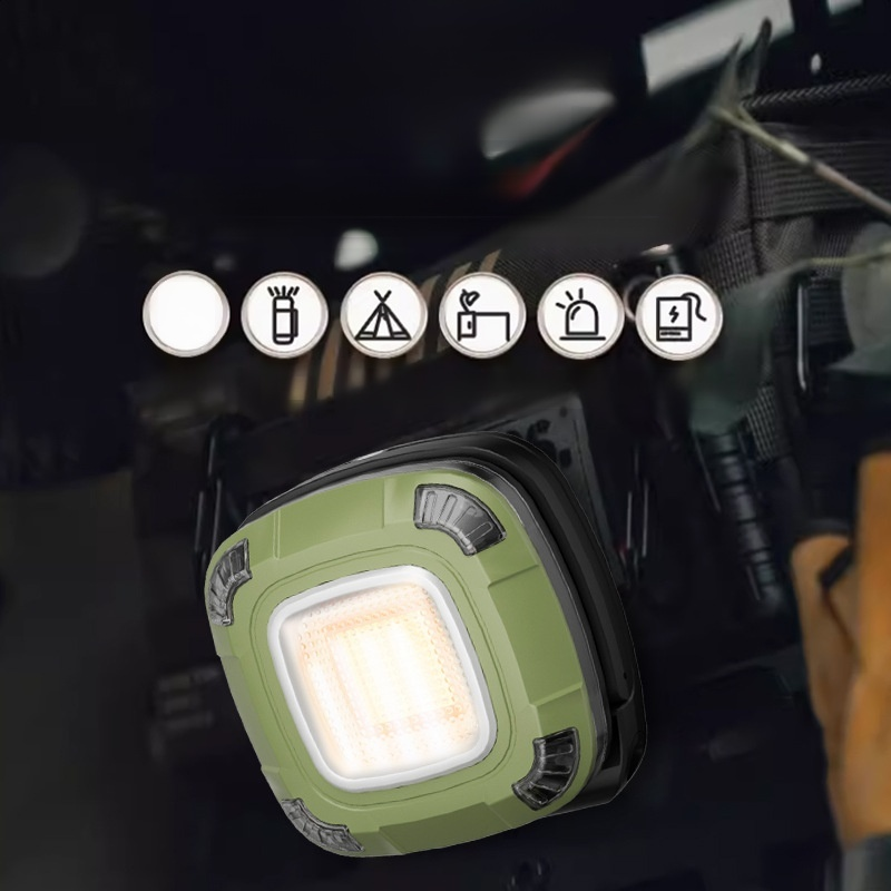 Luz para acampar al aire libre, TYPE-C recargable para acampar, luz de trabajo, luz de inspección