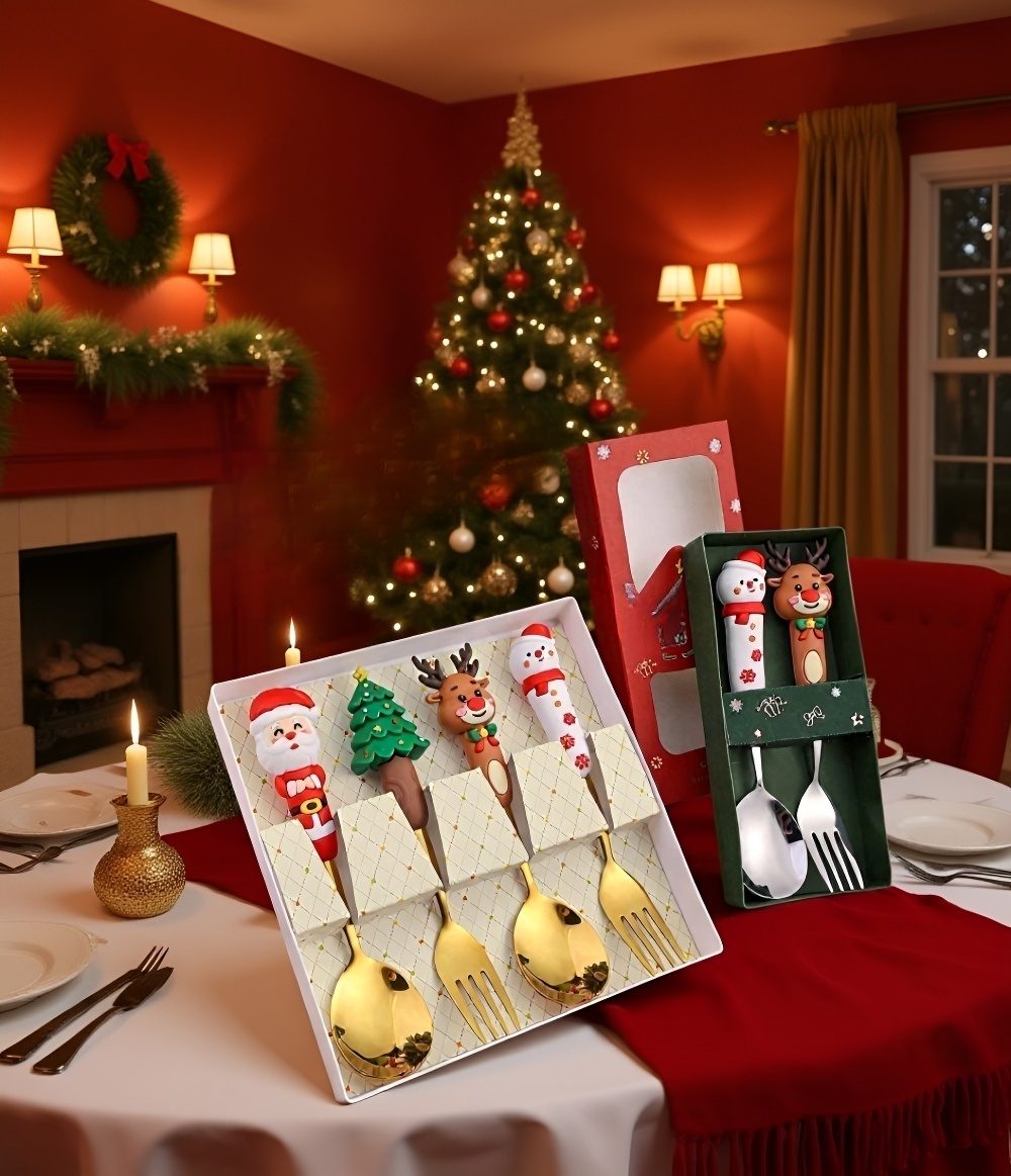 Gabeln und Löffel im modernen Design