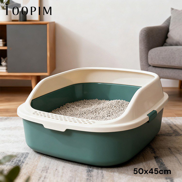 กระบะทรายแมวทำความสะอาดง่าย