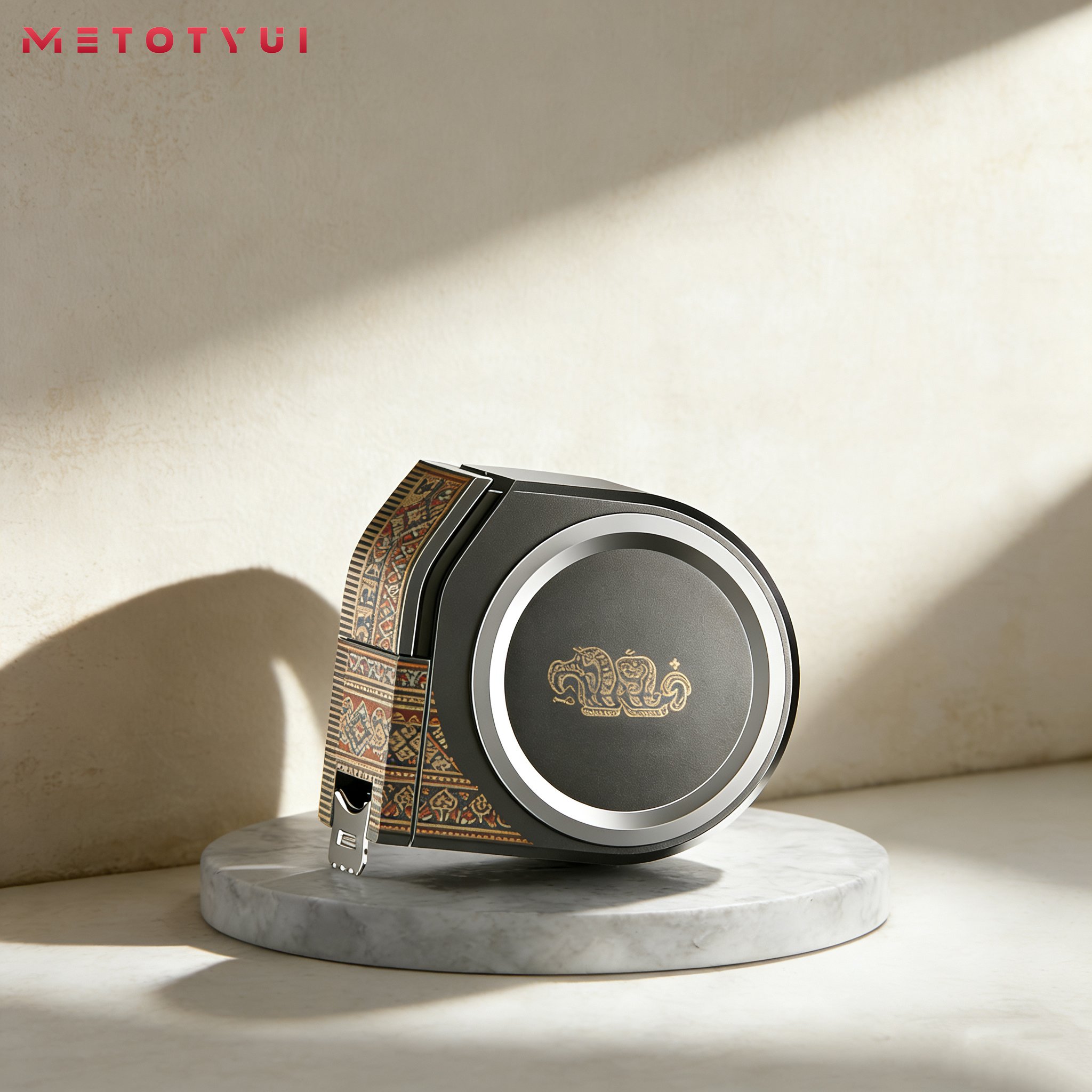 เทปวัดเหล็กแบบล็อคอัตโนมัติ ป้องกันการตก พร้อมเทปทนทานต่อการสึกหรอ (แพ็ค 5 ชิ้น)